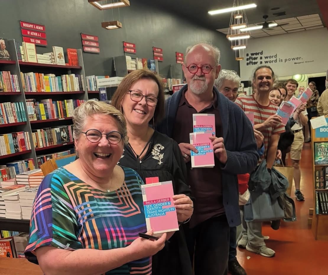 Monash academic and law professor Paula Gerber at Avid Reader bookshop in Brisbane.